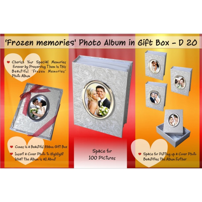  FROZEN MEMORIES PHOTO ALBUM IN RIBBON GIFT BOX (1...