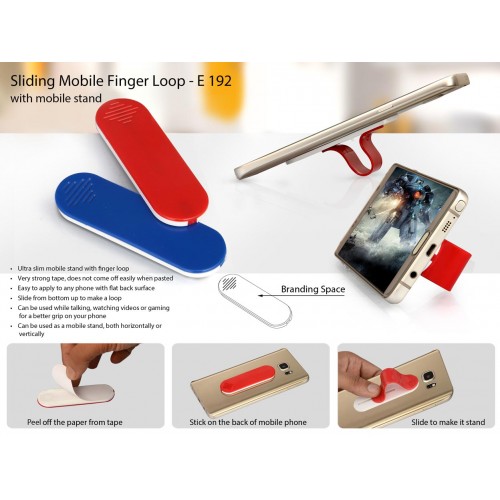SLIDING MOBILE FINGER LOOP (WITH MOBILE STAND)