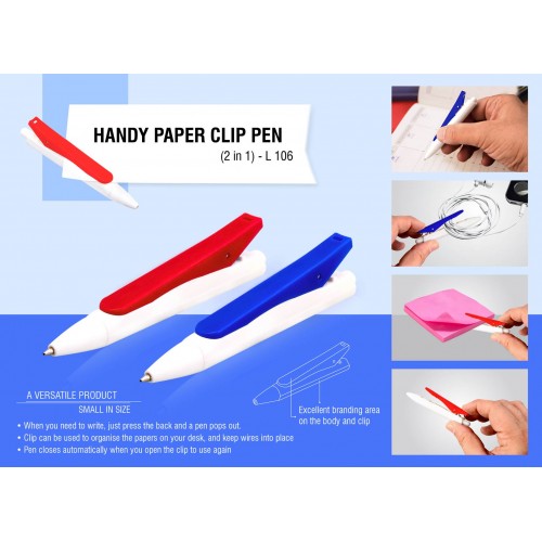 HANDY PAPER CLIP PEN (2 IN 1)