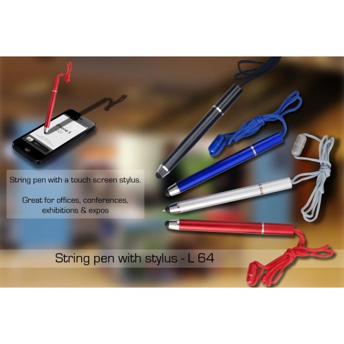 STRING PEN WITH STYLUS