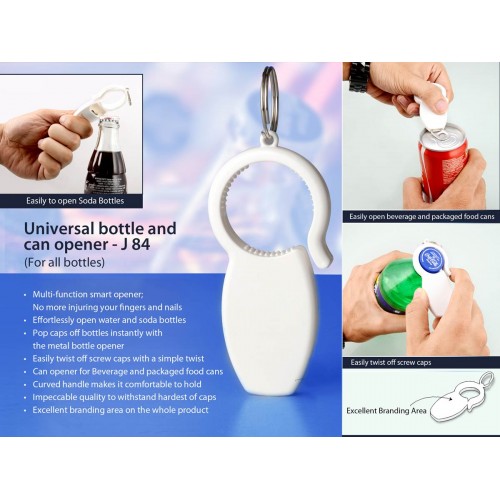  UNIVERSAL BOTTLE AND CAN OPENER: FOR ALL BOTTLES