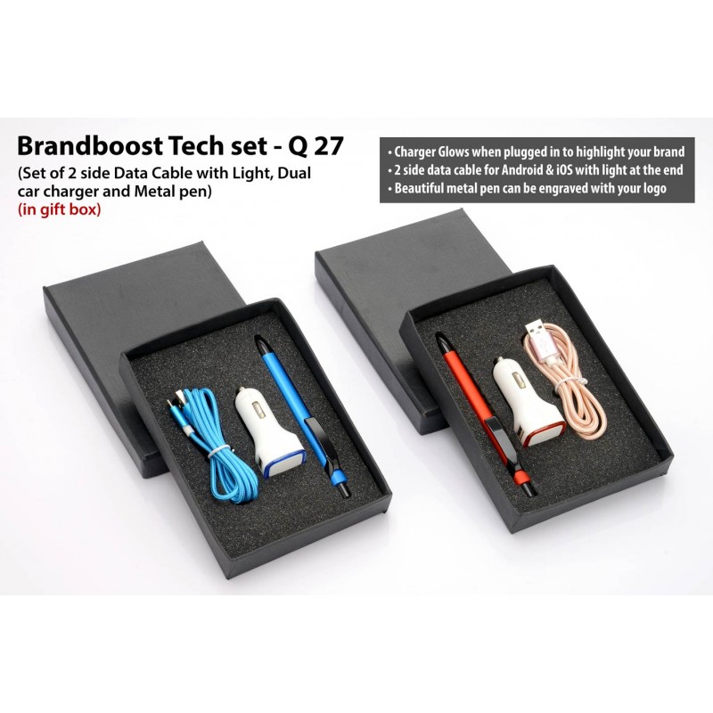 BRANDBOOST TECH SET: SET OF 2 SIDE DATA CABLE WITH...